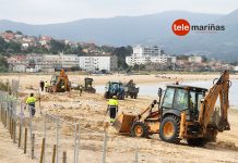 Menor afluencia de gente en Panxón, pero el volumen de basura superó las 20 toneladas