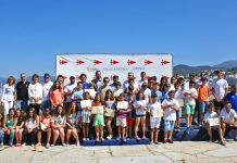 La Escuela de Vela Abanca del Monte Real clausura su temporada en la bahía de Baiona