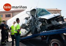 Un joven de Gondomar se empotra contra un muro en O Rosal