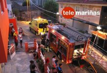 incendio o burgo, Baiona