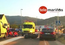 Un motorista atropella a dos peatones en un paso de cebra en Sabarís