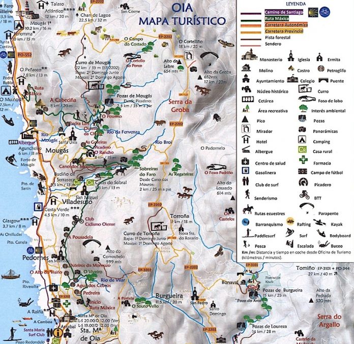 MAPA TURÍSTICO DE OIA