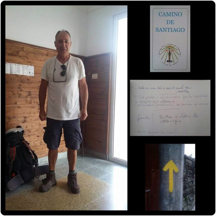 Peregrinos en A Guarda