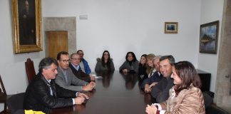 Recepción portuguesa en Baiona