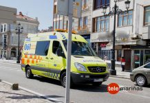 El ataque de un loro provoca la caída de un ciclista que resultó herido en Nigrán AMBULANCIA
