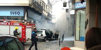 Arde un turismo en A Guarda