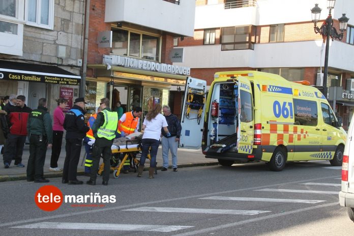 Herido al ser atropellado en un paso de peatones en Baiona