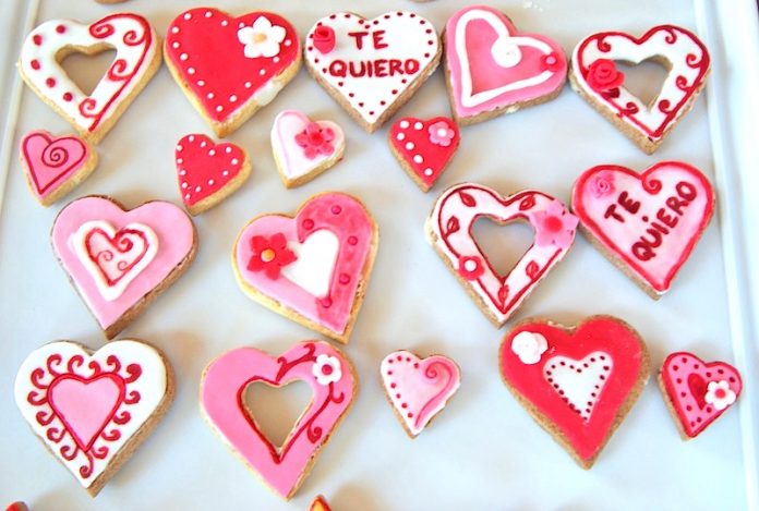 galletas-fondant-corazones galletas decoración corazones