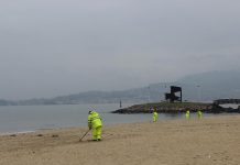 Baiona prepara las playas para Semana Santa