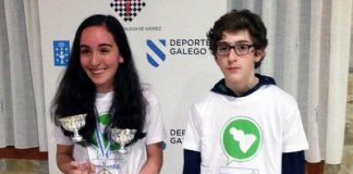 La joven de Sabarís, Mireya Represa, campeona gallega cadete de ajedrez
