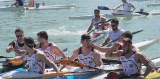 Control selectivo nacional en Trasona para nueve palistas del Kayak Tudense