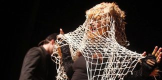 Raquel Queizás en uno de sus espectáculos