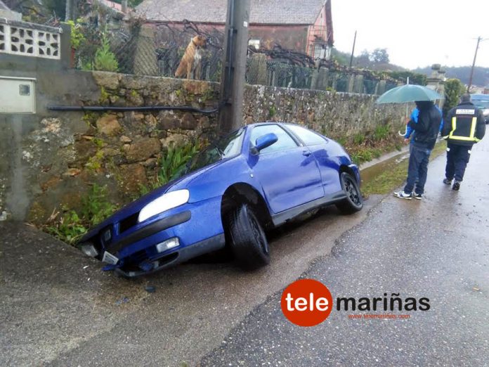 Una salida de vía en O Rosal se salda sin heridos