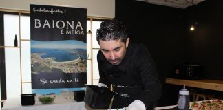 Baiona promociona la plaza de abastos con un showcooking