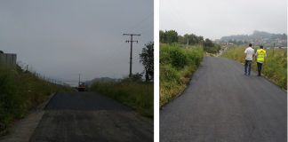 Finalizan las obras de mejora en los viales de la AG-57 en Sabarís