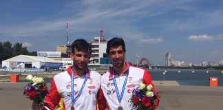 Dos palistas del Kayak Tudense, subcampeones de Europa en Moscú