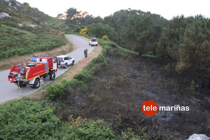 La comarca de O Val Miñor sufre los primeros incendios forestales del año