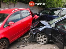 Seis vehículos implicados en un accidente de tráfico en Panxón
