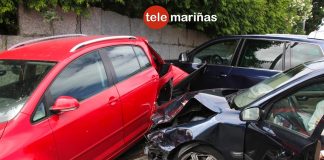 Seis vehículos implicados en un accidente de tráfico en Panxón