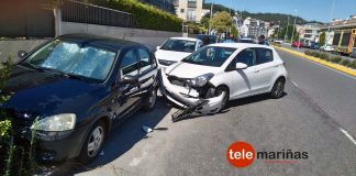 Una salida de vía se salda sin heridos en la Avenida de Sabarís