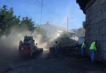 Diputación ejecutará cunetas de seguridad en 21 carreteras provinciales Nigrán remata su primer plan de asfaltados en el Camiño da Fonte