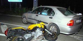Un motorista resulta herido al colisionar contra un coche en Vincios