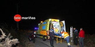 Herida una joven que viajaba como acompañante en una moto que se ha salido de la vía cerca del Faro de Cabo Silleiro