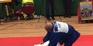El judoca tudense Lino Martínez, medalla de plata en Salamanca