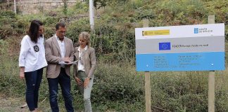 Supervisan el inicio de las obras del parque infantil y de la zona biosaludable de A Rega