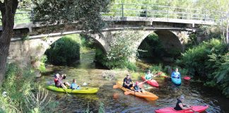 La belleza del río Miñor desde piragua