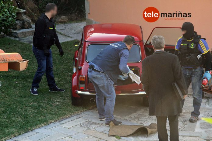 Seis detenidos, cocaína, armas de fuego y 25.000 euros incautados en los diferentes registros en Tomiño y Oia