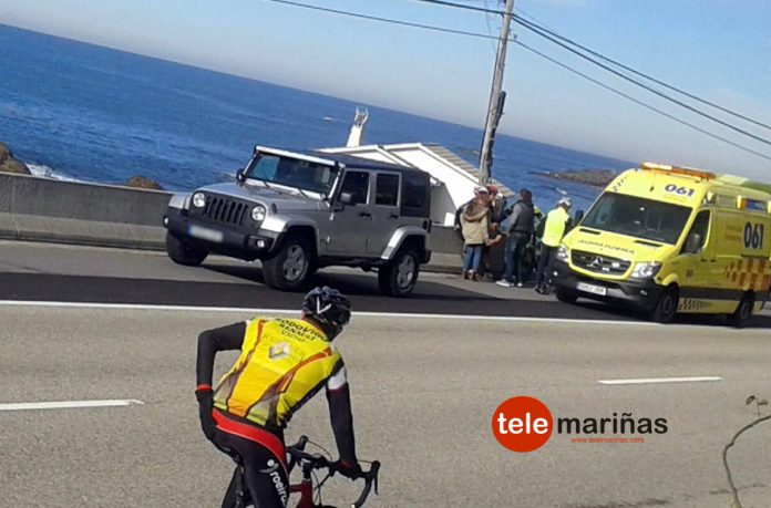 Choque entre ciclistas en el carril bici que une Baiona con A Guarda