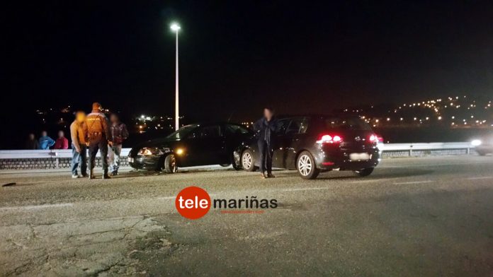 accidente_sin_heridos_sabaris_baiona Choque entre dos turismos sin heridos en Sabarís