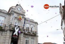 Suelta de globos en Gondomar para conmemorar el Día Internacional contra la Violencia de Género
