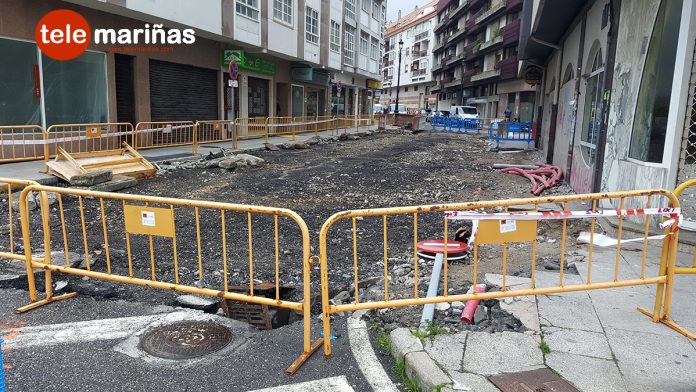 Baiona inicia las obras de mejora en la Calle Ciudad de Vigo