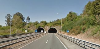 Cierra al tráfico en sentido Tui el túnel de Candeán por un simulacro