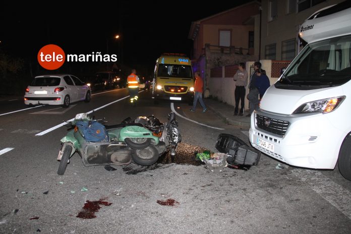 accidente_motos_vilarino_nigran Dos heridos graves al chocar dos motos de frente en Nigrán