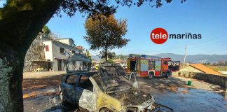Arde un coche en Tomiño