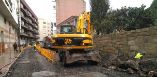 Completados los trabajos de renovación de las redes de abastecimiento, pluviales y acometidas eléctrilas, en la Rúa Cidade de Vigo
