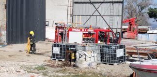 Otro incendio en el astillero Joaquín Castro de A Guarda