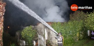 Incendio en una casa deshabitada en Panxón