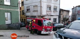 Arde un pequeño galpón en A Guarda