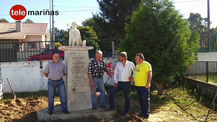 Un busto de San Roque homenajea el centenario de la parranda de San Pedro