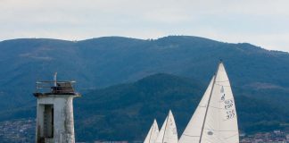 Fin de semana de vela en Baiona con la Liga de Invierno Clase J80