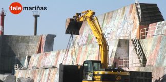 80 bloques de hormigón protegerán el dique de A Guarda de los envites del mar