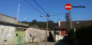 Un poste de la luz pone en peligro a los vecinos de Vilariño