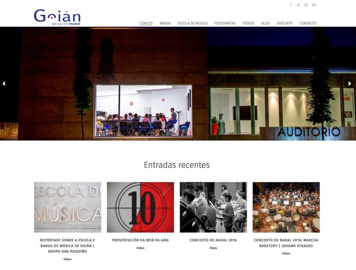 La Agrupación Musical de Goián estrena nueva página web
