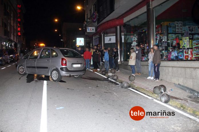accidente-coche-robado-a-ramallosa-nigran-1 Roba un coche en Panxón y sufre un accidente en A Ramallosa al conducirlo bebido