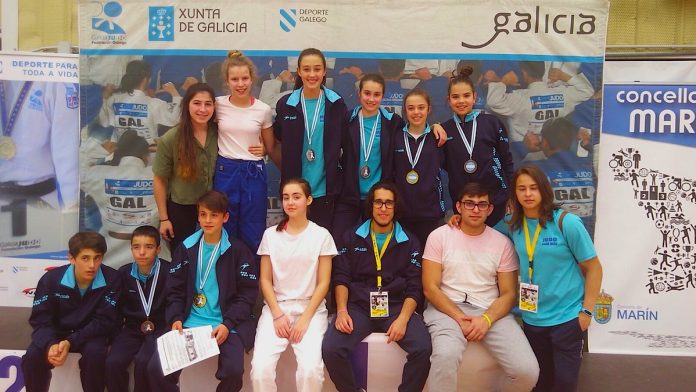 grupo_infantil_judo_baixo_mino Gran resultado del Club de Judo Baixo Miño en Marín