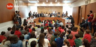 Francesco Tonucci inauguró el nuevo salón de plenos del Concello de Tomiño